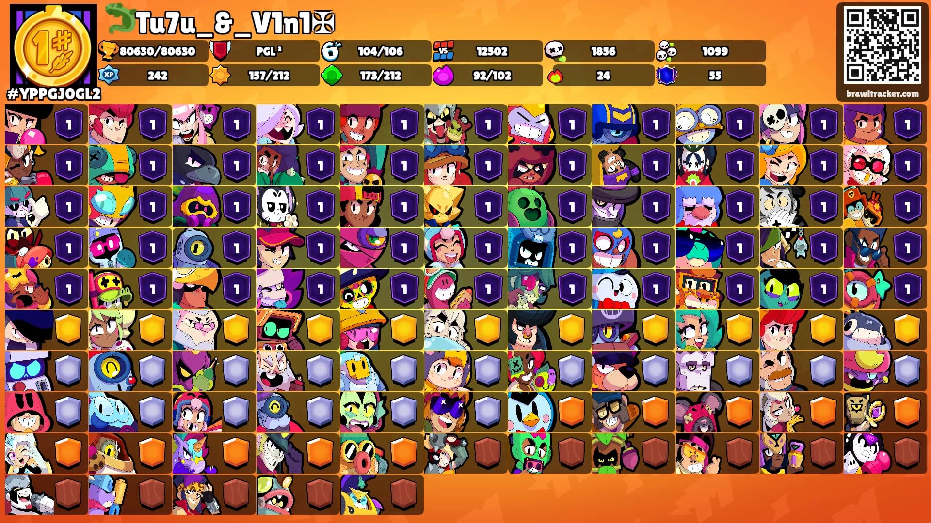 🦎Tu7u_&_V1n1✠'s Ranks