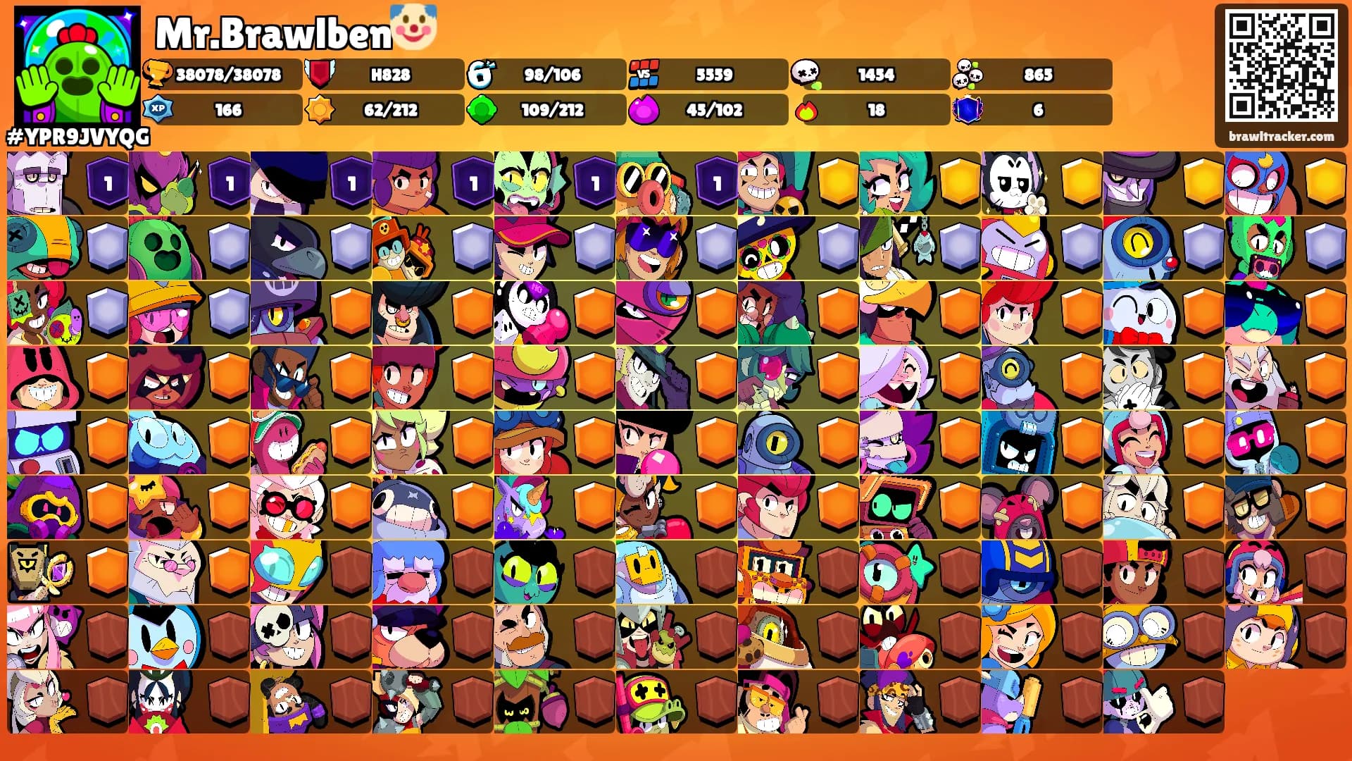 Mr.Brawlben🤡's Ranks