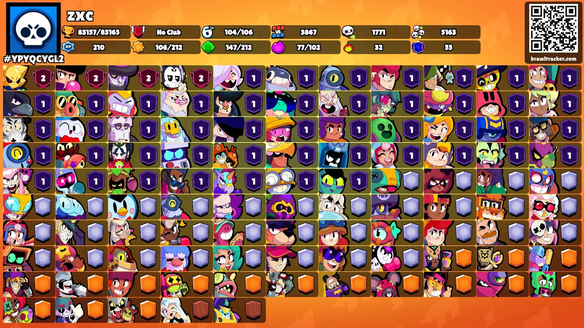 zxc's Ranks