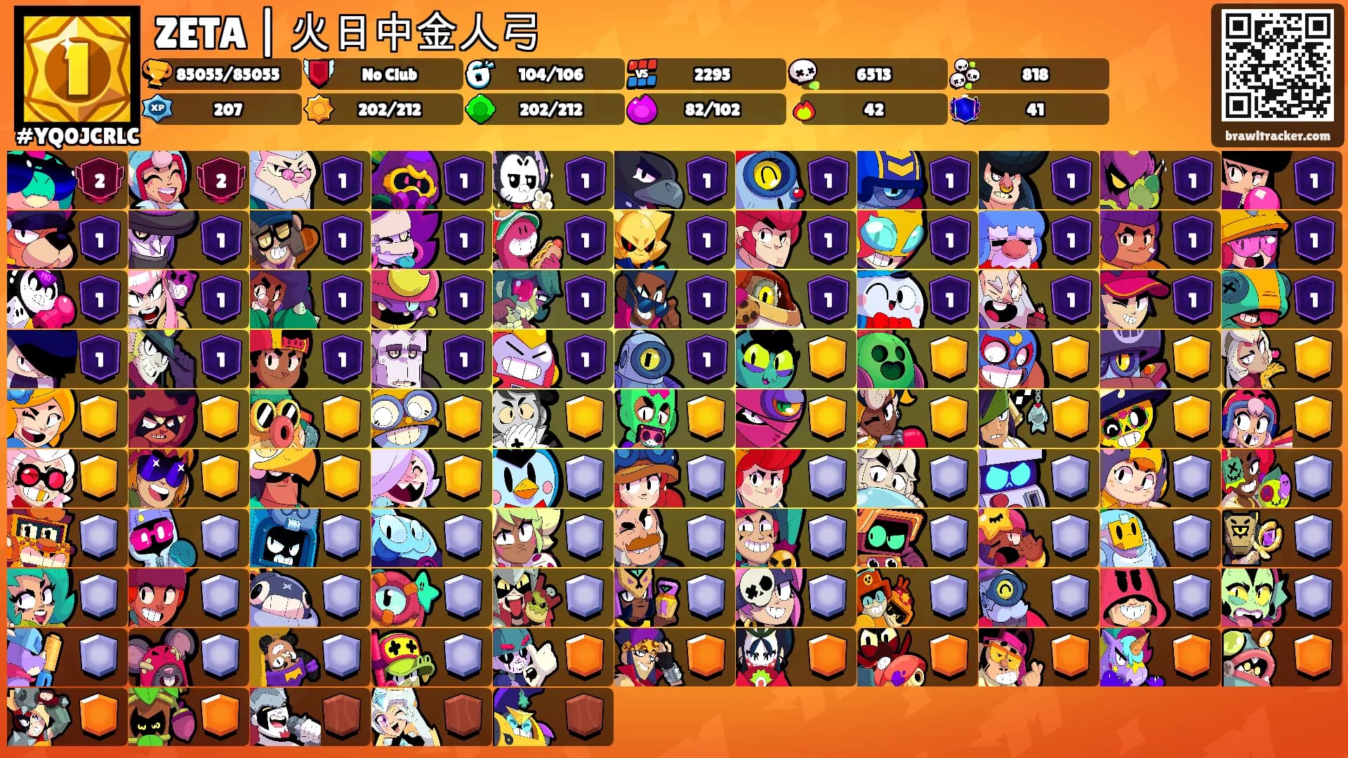 ZETA | 火日中金人弓's Ranks