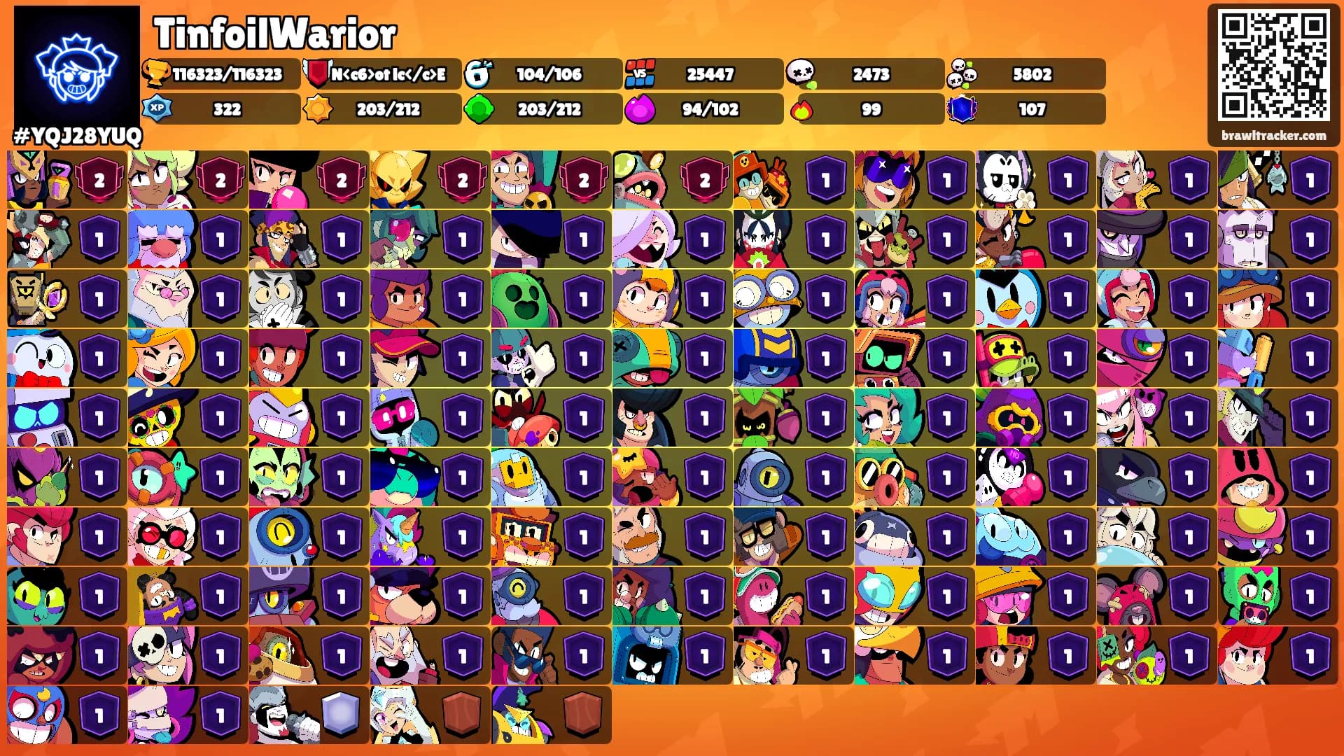 TinfoilWarior's Ranks
