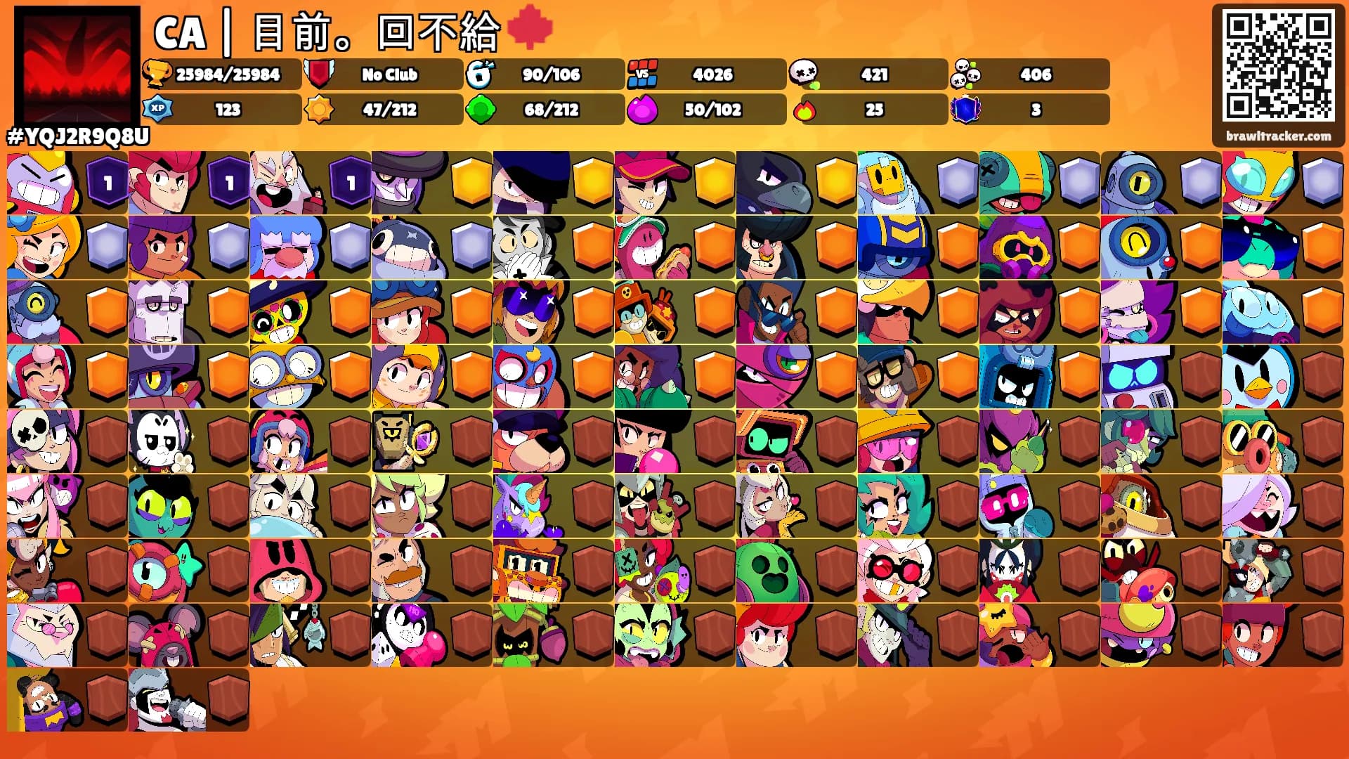 CA | 目前。回不給 🍁's Ranks