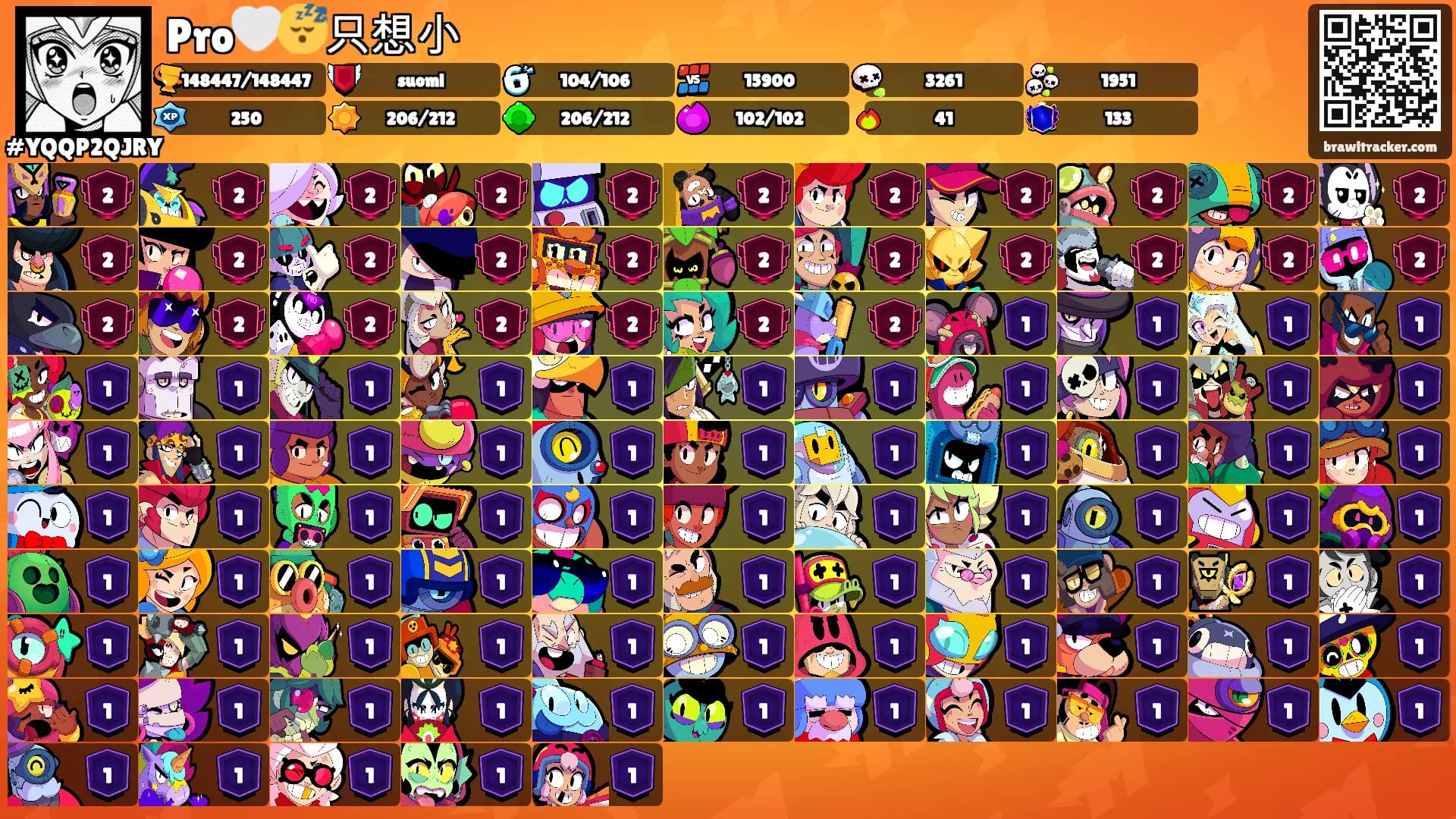 Pro🤍😴只想小's Ranks