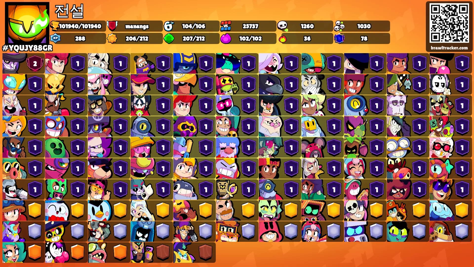 전설's Ranks