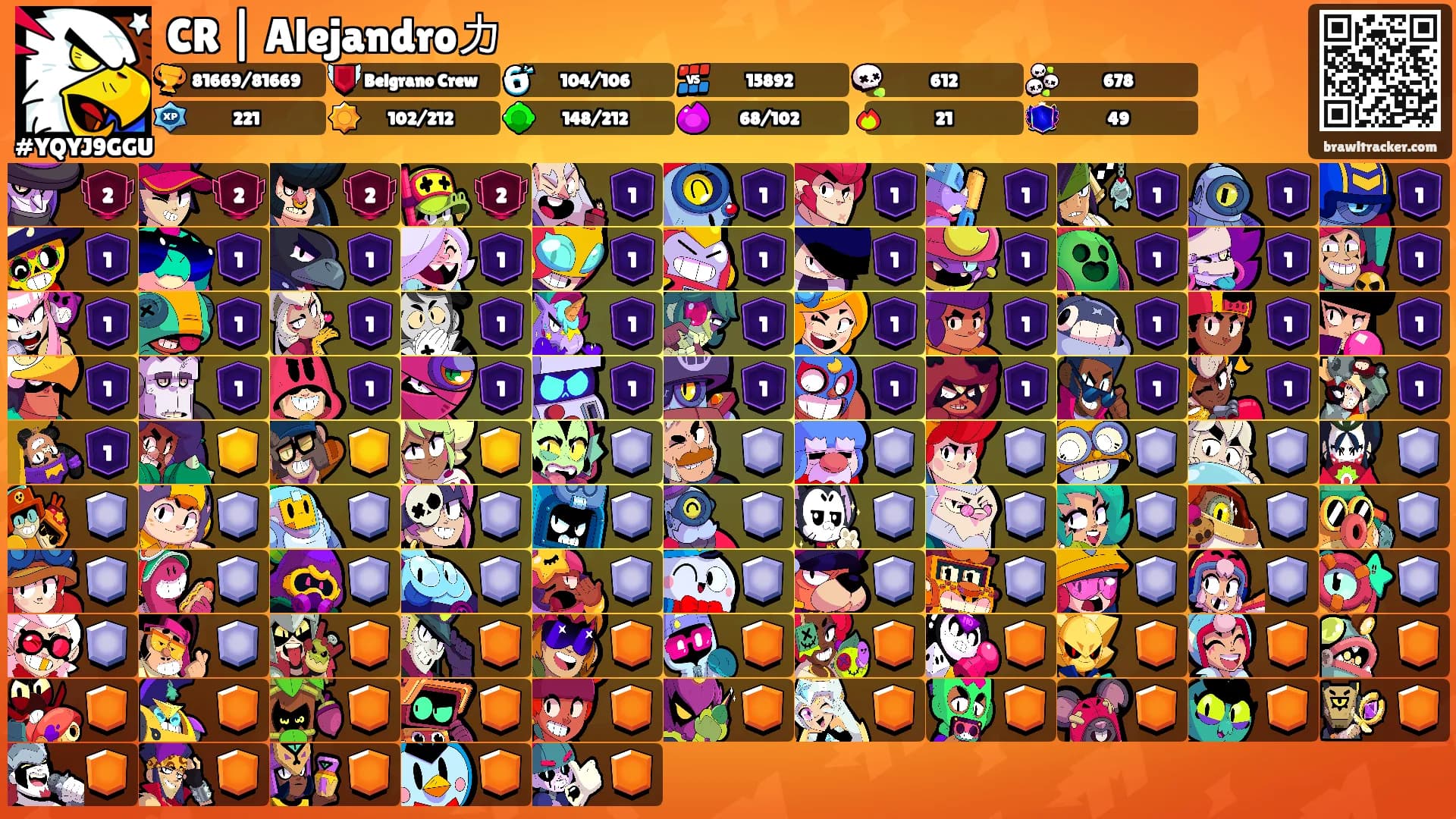CR | Alejandro力's Ranks