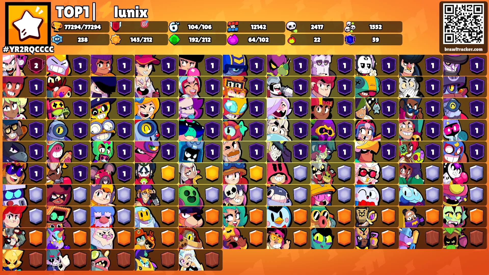 TOP1|⚡️lunix's Ranks