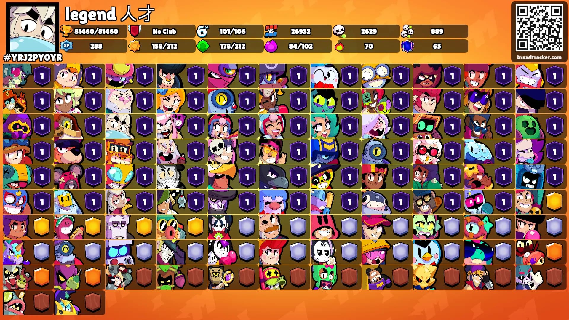 legend 人才's Ranks