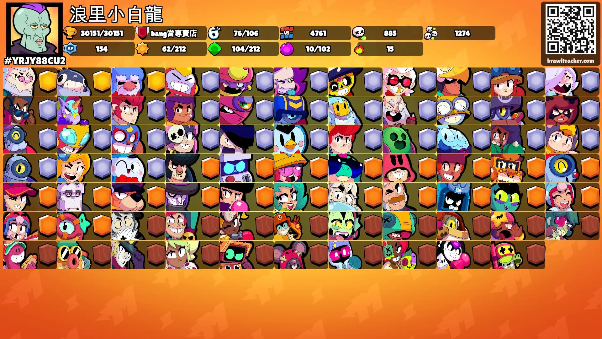 浪里小白龍's Ranks