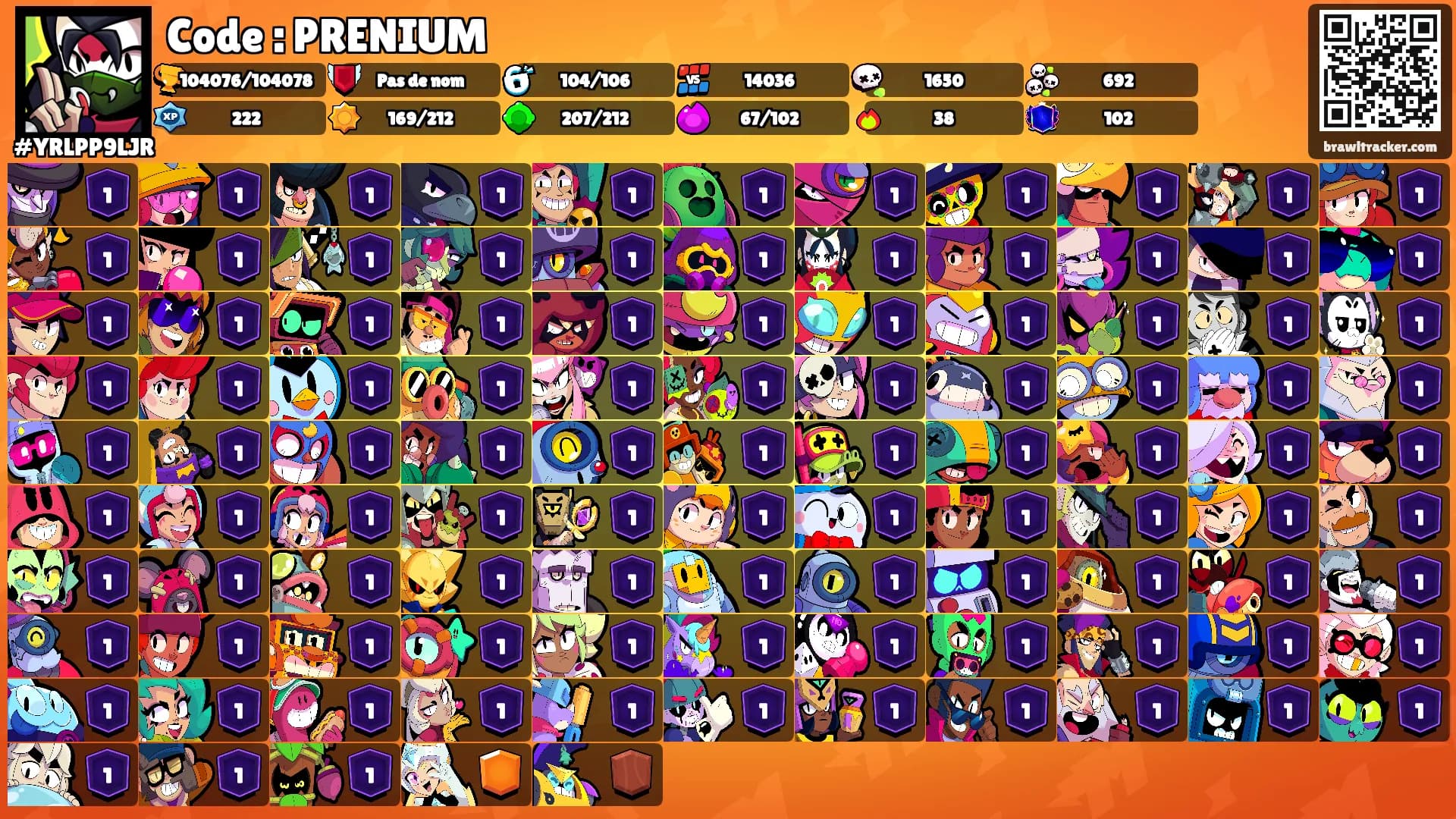 Code : PRENIUM's Ranks