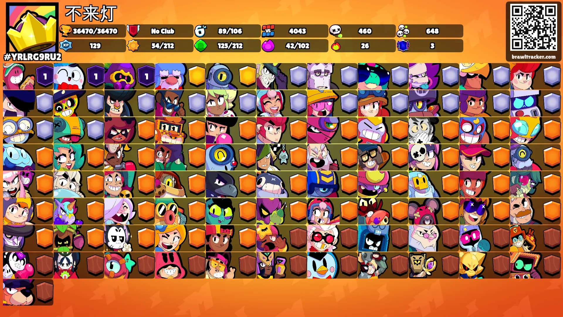 不来灯's Ranks