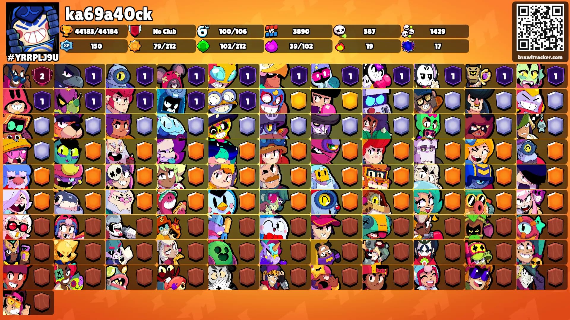 ka69a40ck's Ranks
