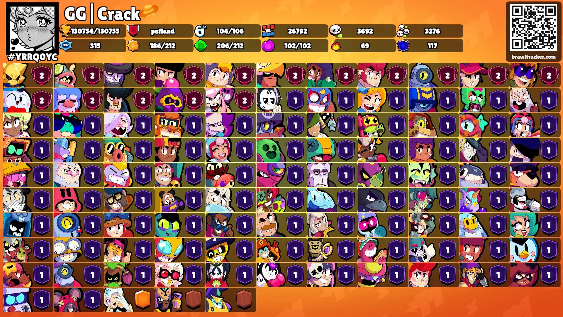 GG|Crack🪐's Ranks
