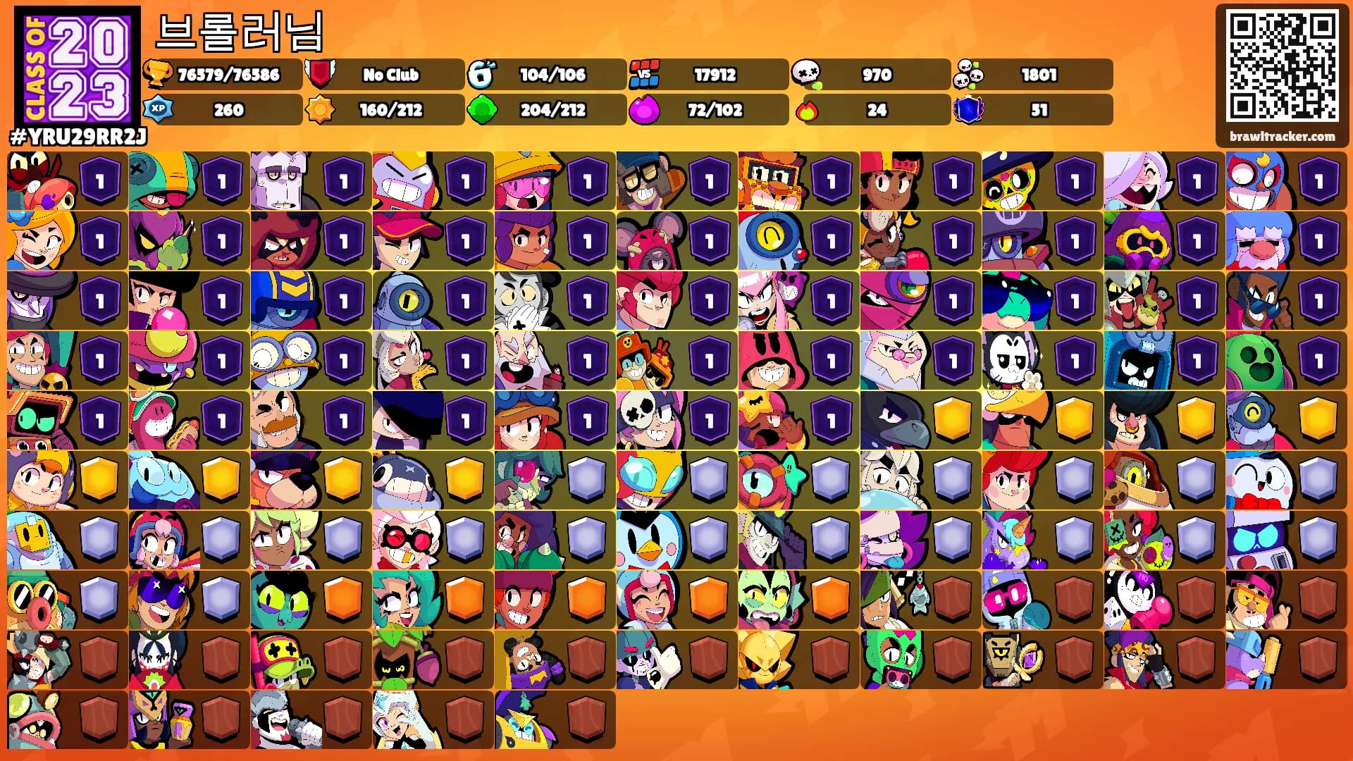브롤러님's Ranks