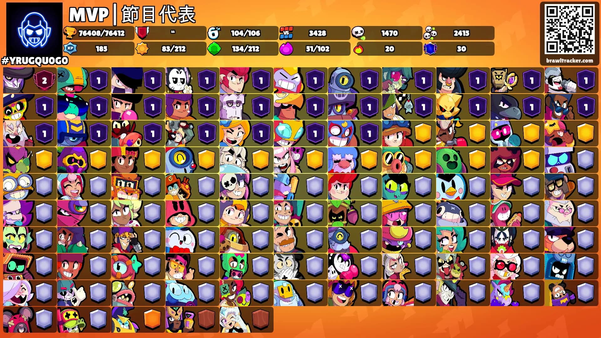 MVP|節目代表's Ranks