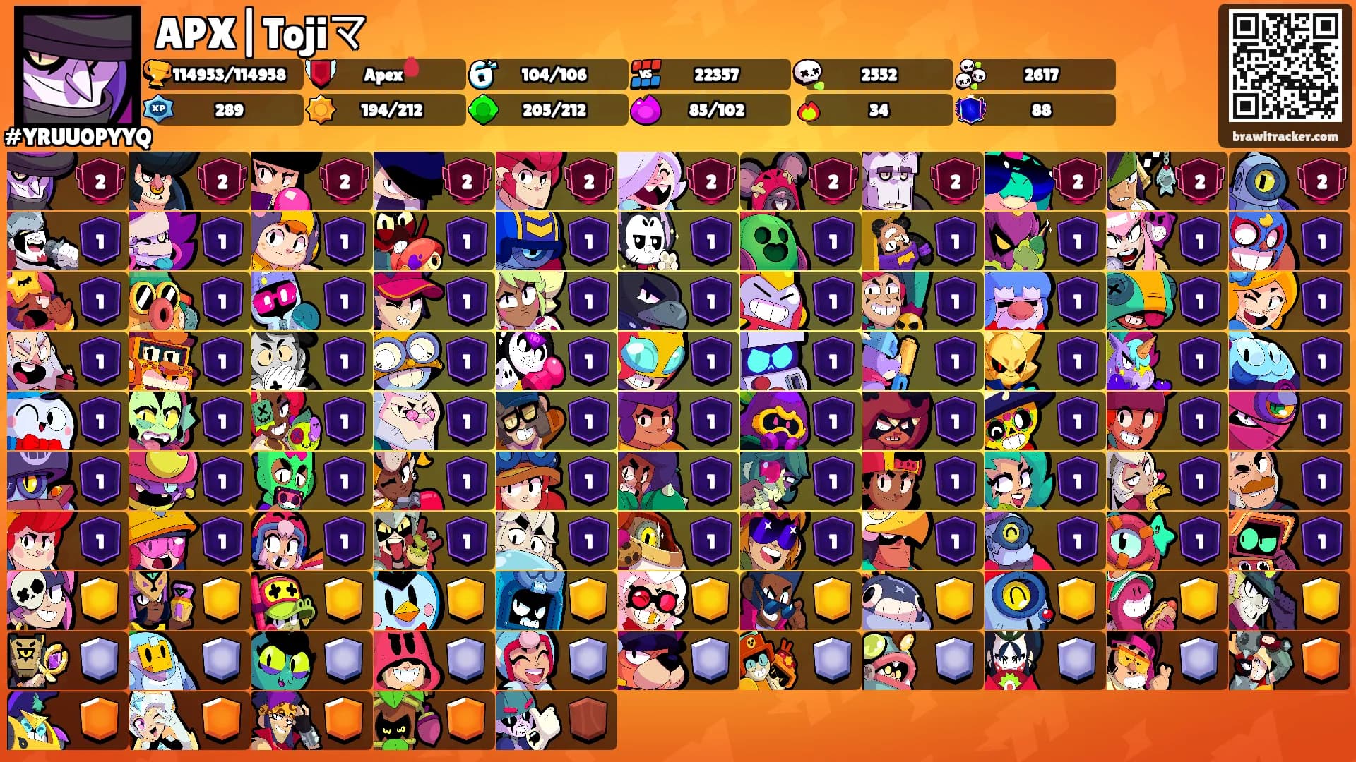 APX|Tojiマ's Ranks