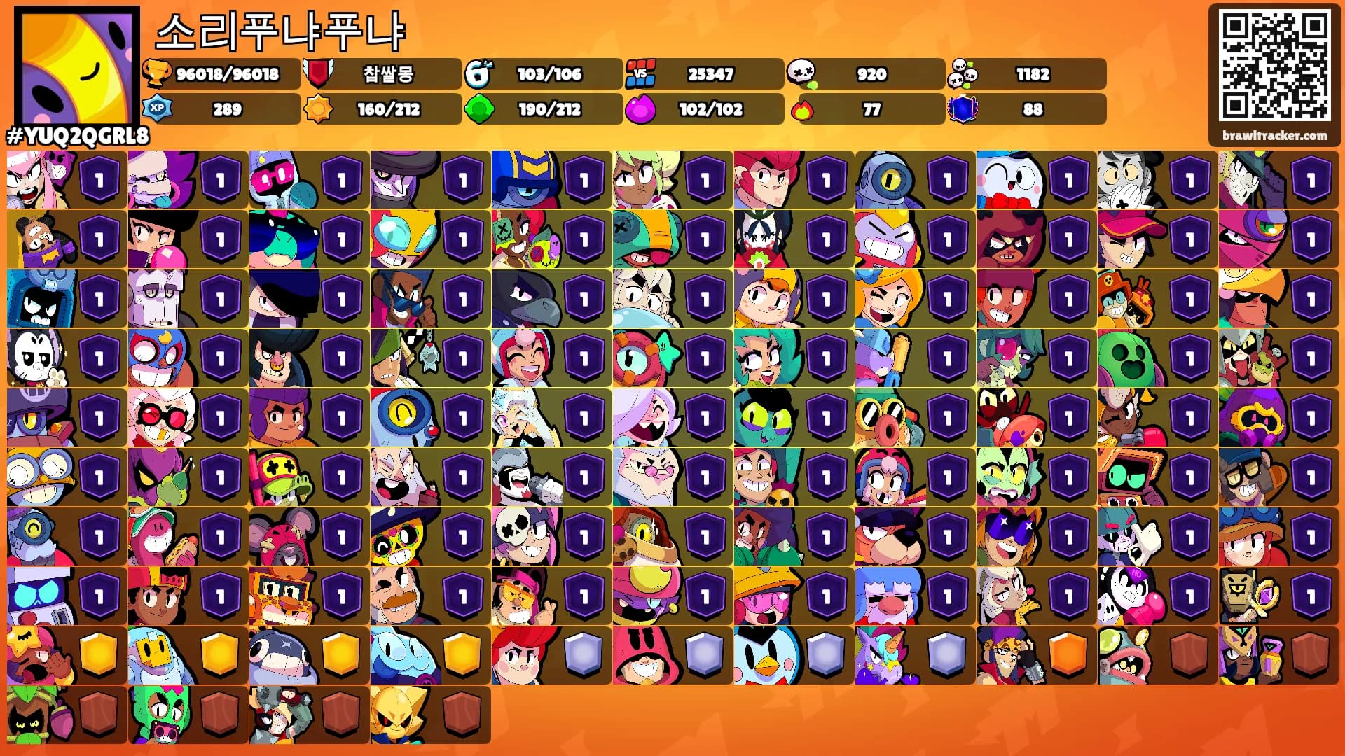 소리푸냐푸냐's Ranks