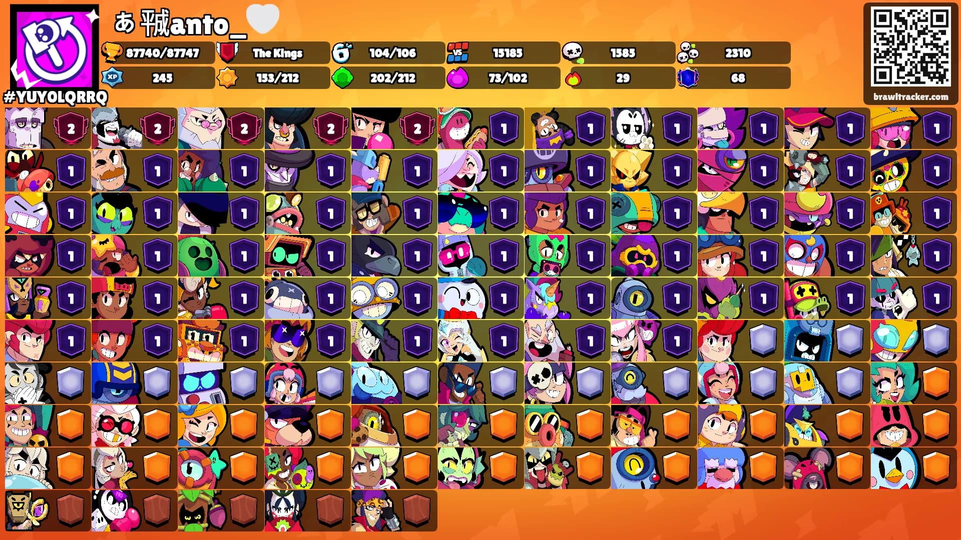 ぁ㍻anto_🤍's Ranks