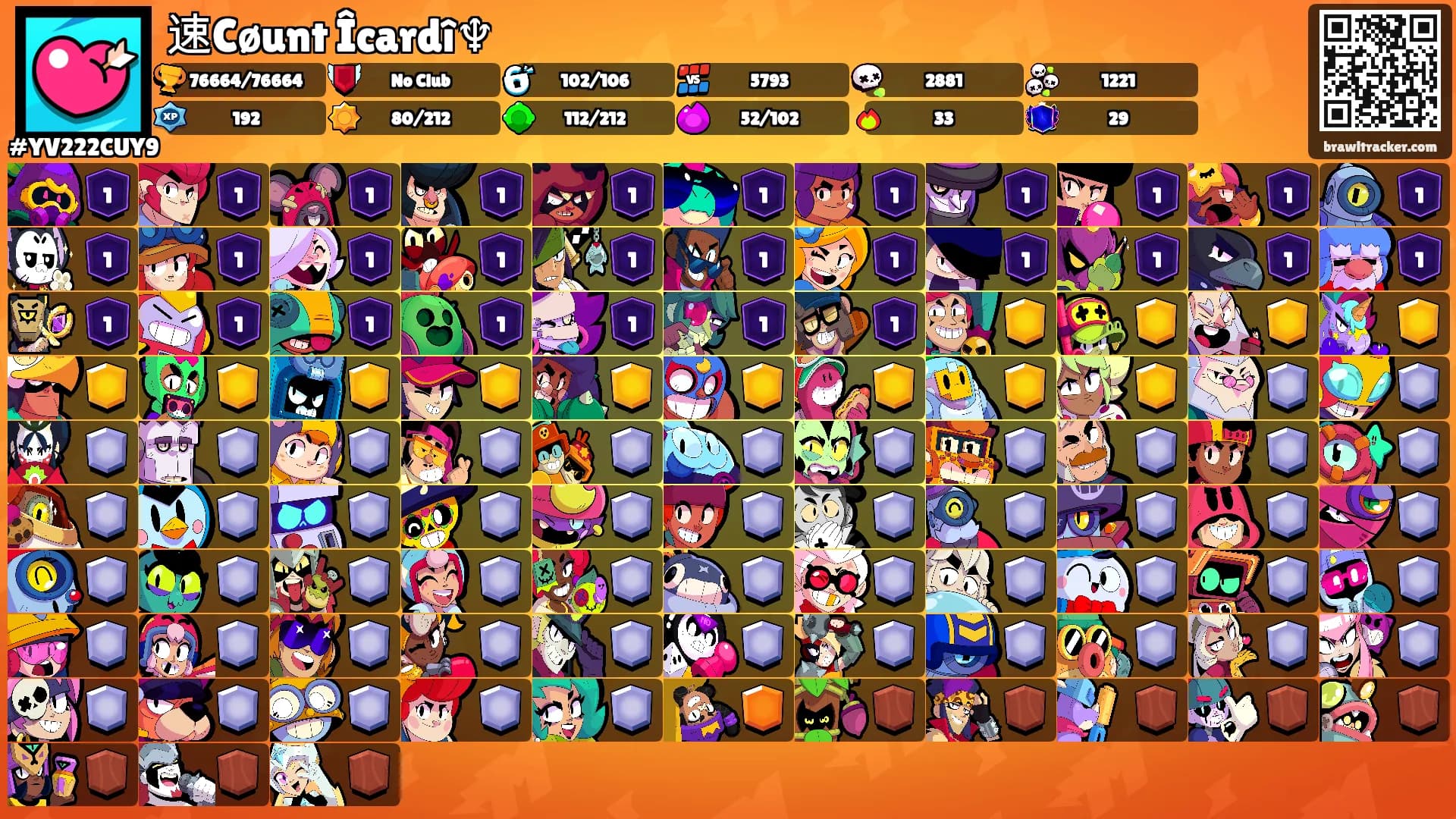 速Cøunt Îcardî♆'s Ranks