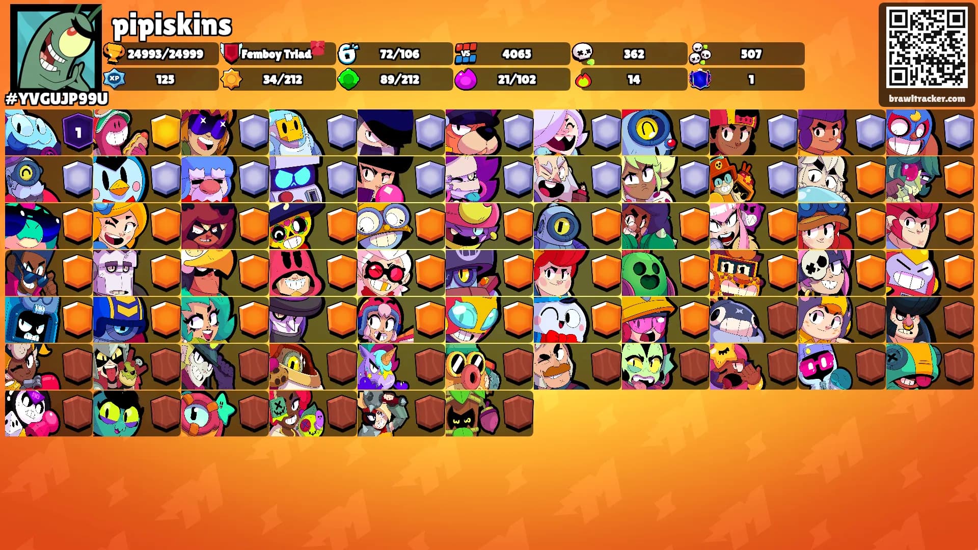 pipiskins's Ranks