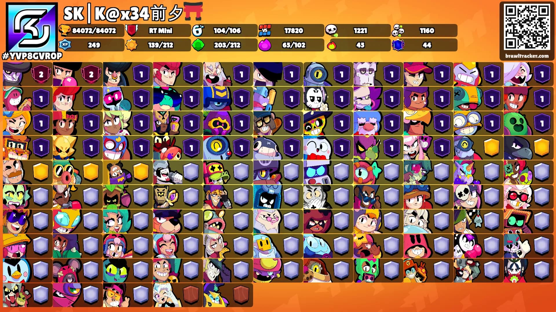 SK|K@x34前夕⛩️'s Ranks