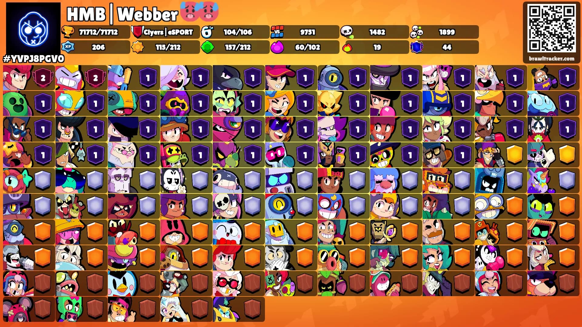 HMB|Webber 🥵🥵's Ranks