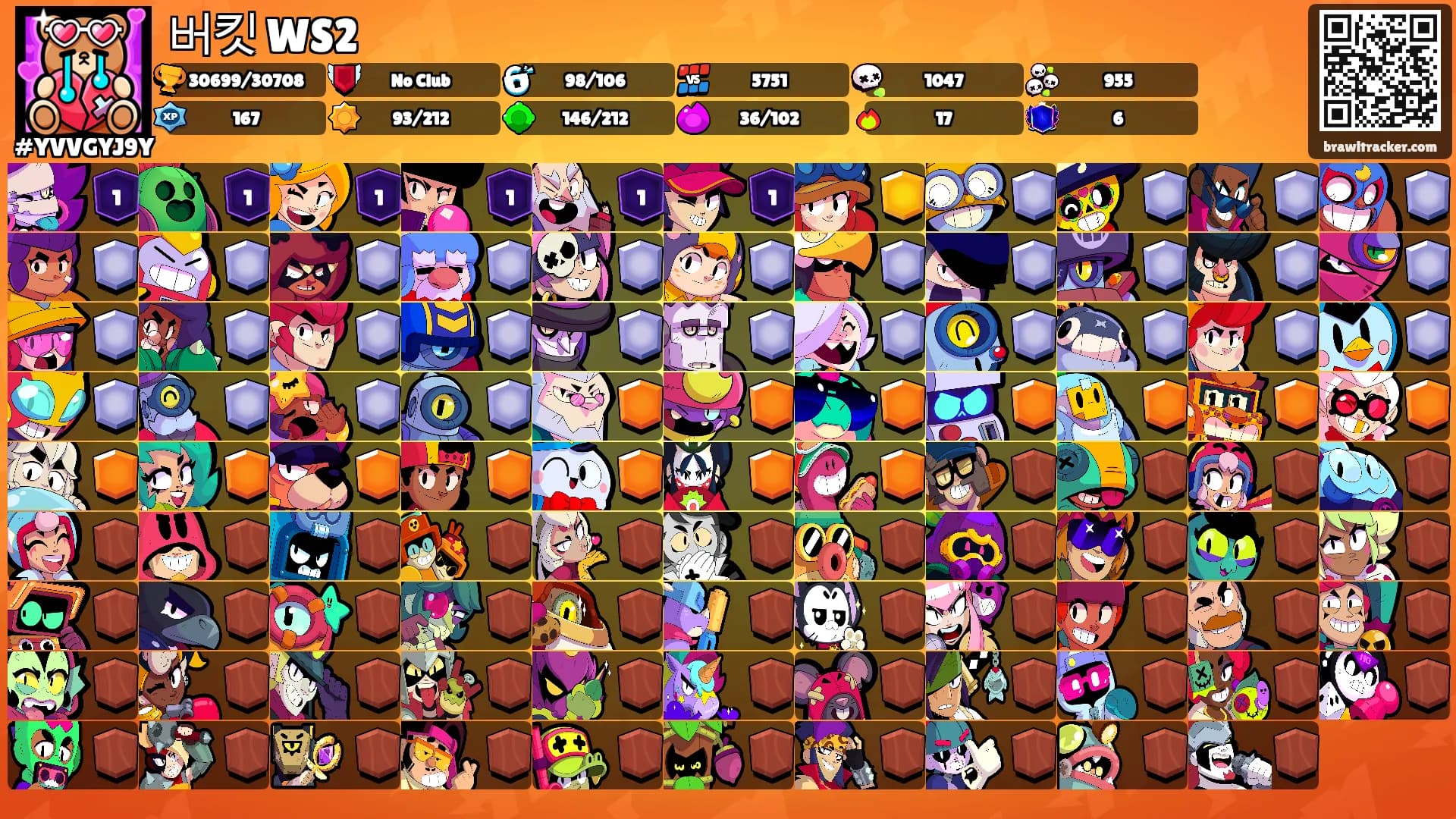 버킷 WS2's Ranks