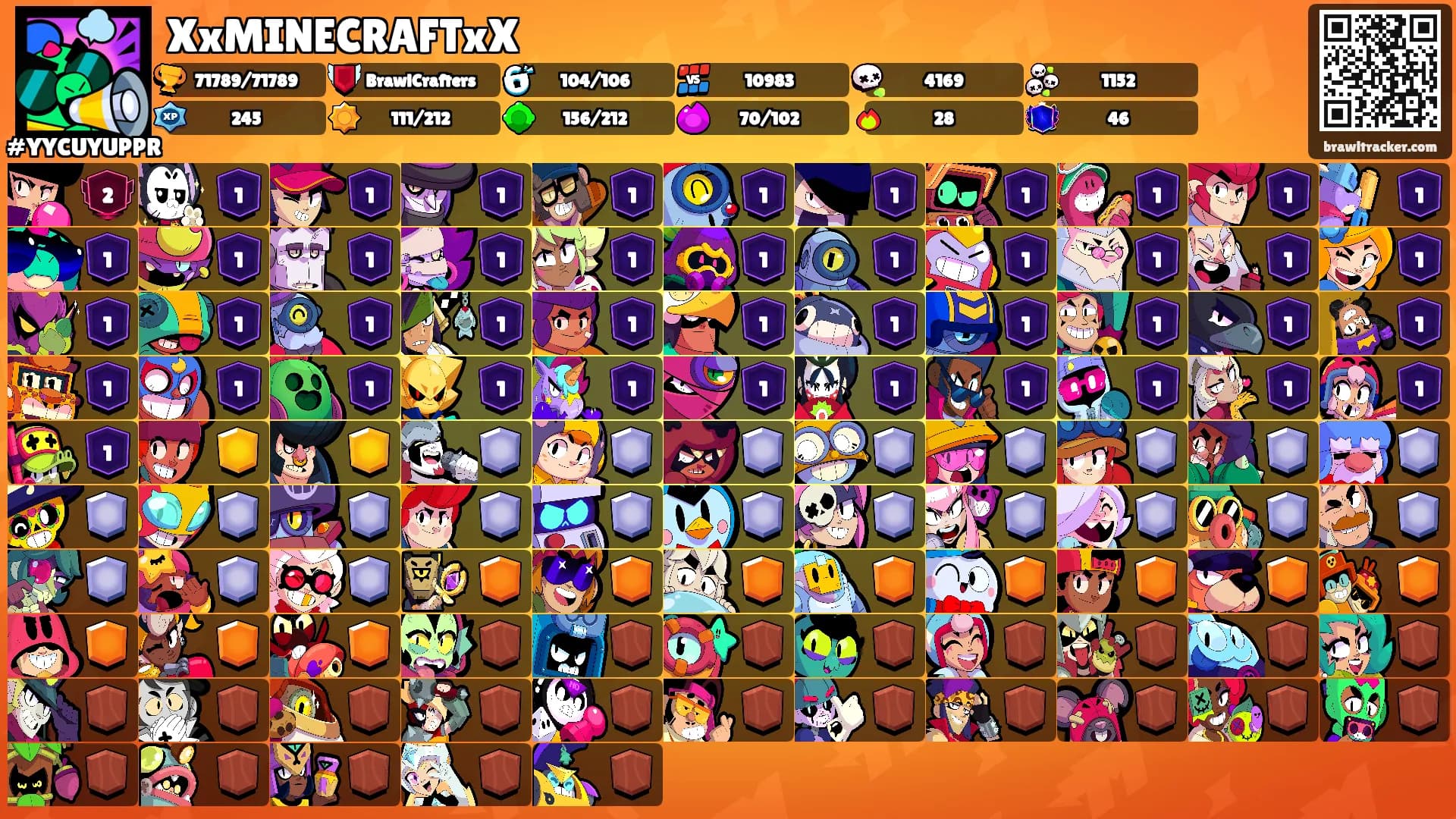 XxMINECRAFTxX's Ranks