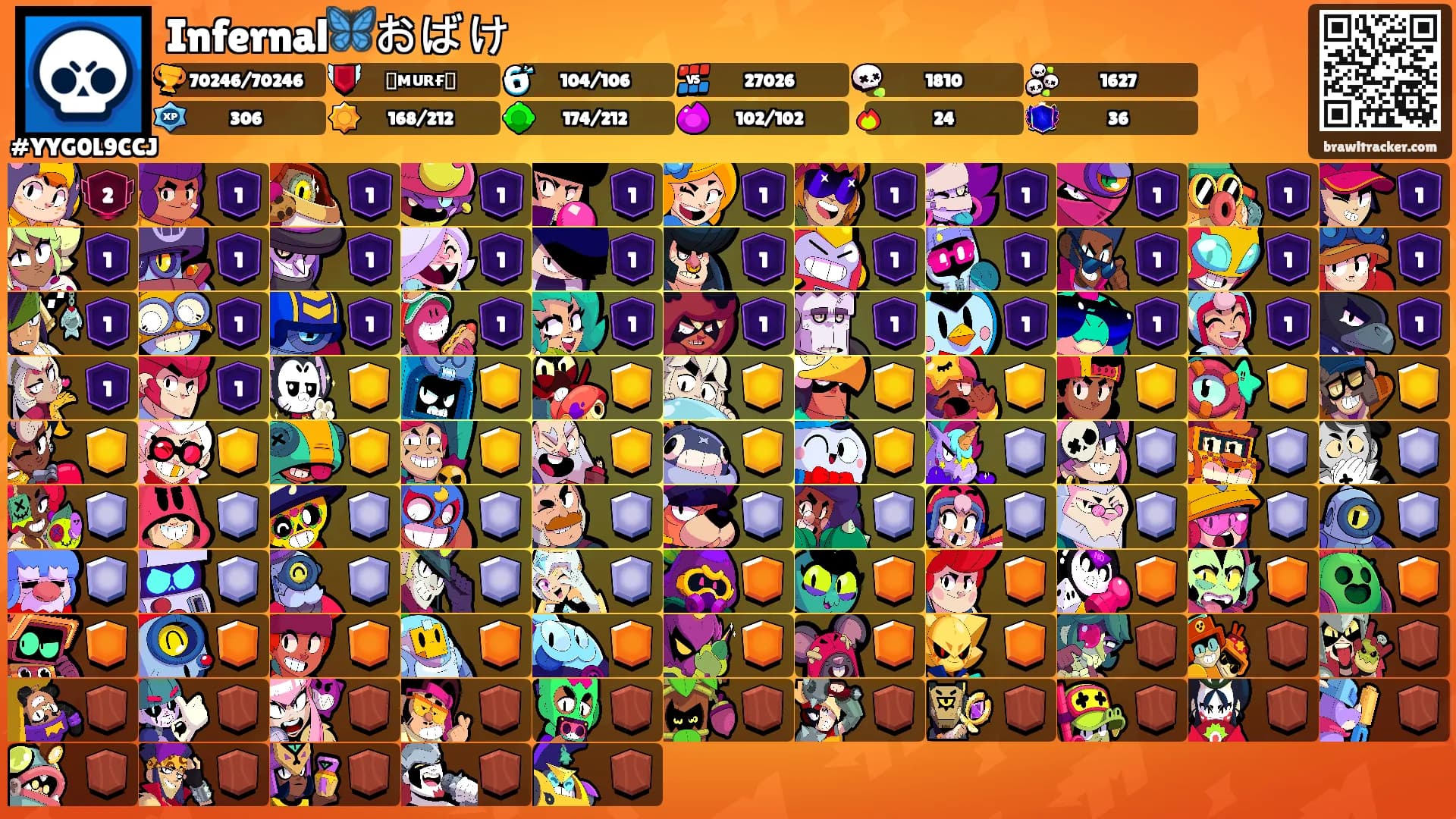 Infernal🦋おばけ's Ranks