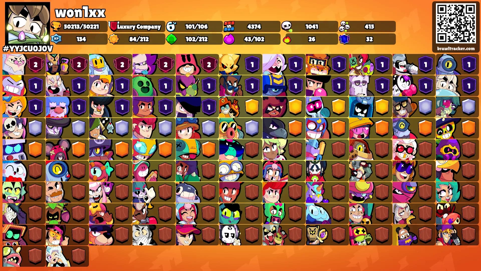 won1xx's Ranks