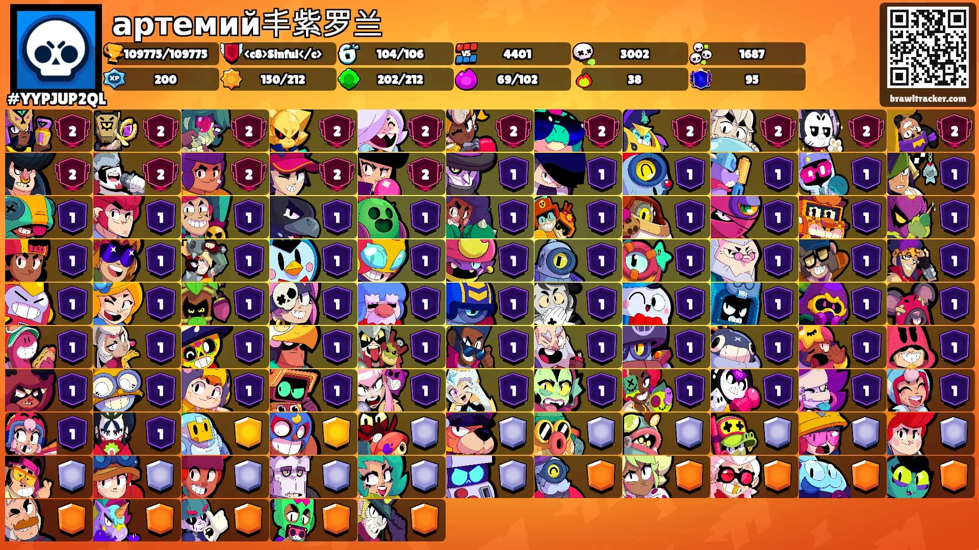 артемий丰紫罗兰's Ranks