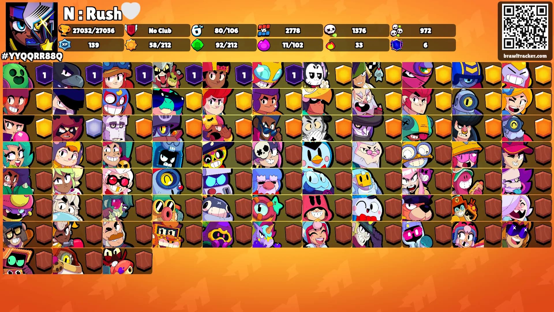 N : Rush🤍's Ranks