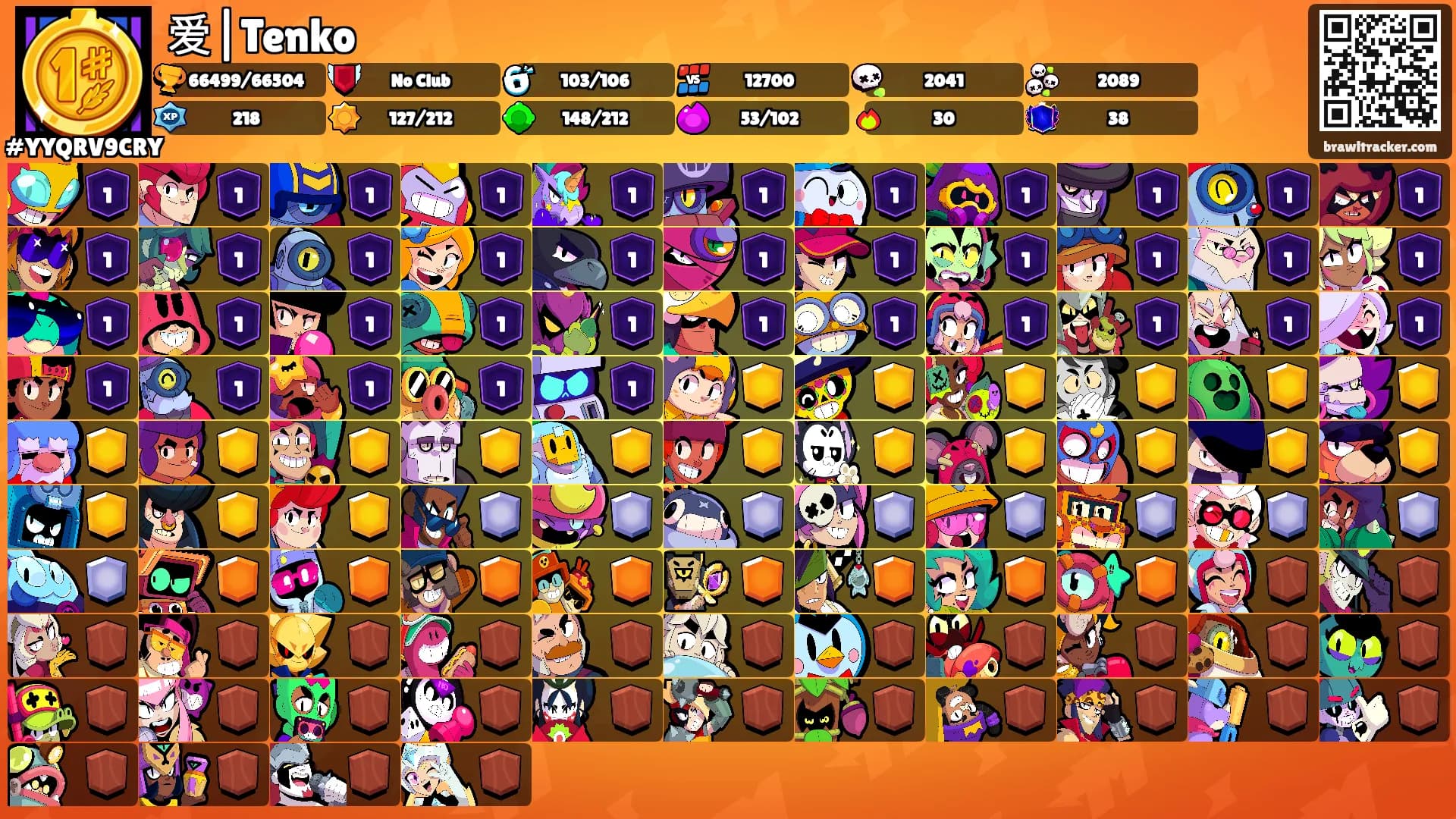 爱|Tenko's Ranks
