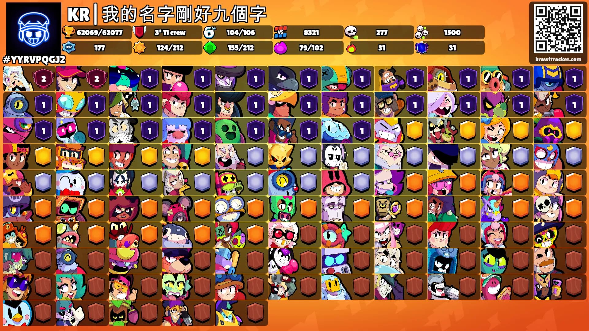 KR|我的名字剛好九個字's Ranks