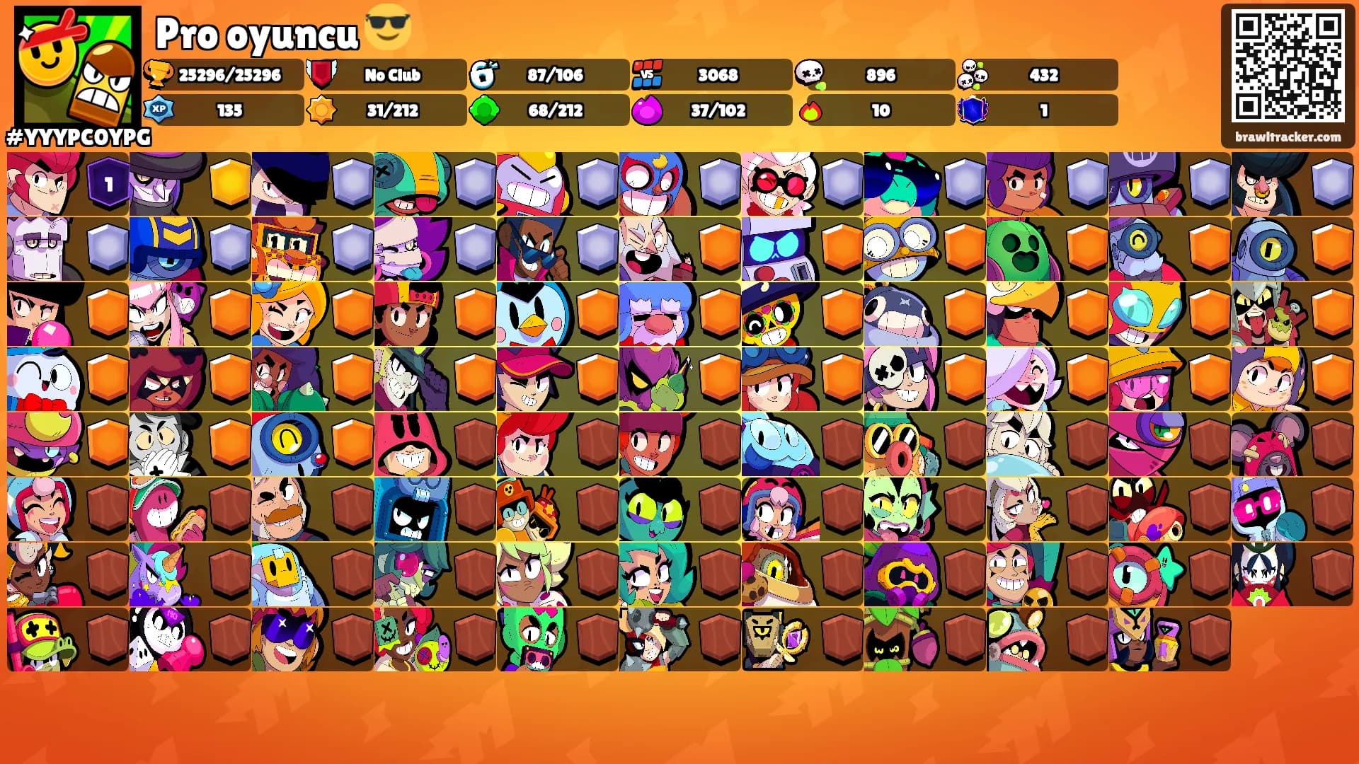 Pro oyuncu 😎's Ranks